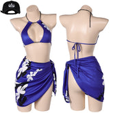 Tekken Reina 2tlg. Bademode Damen lila Badeanzug Cosplay Outfits